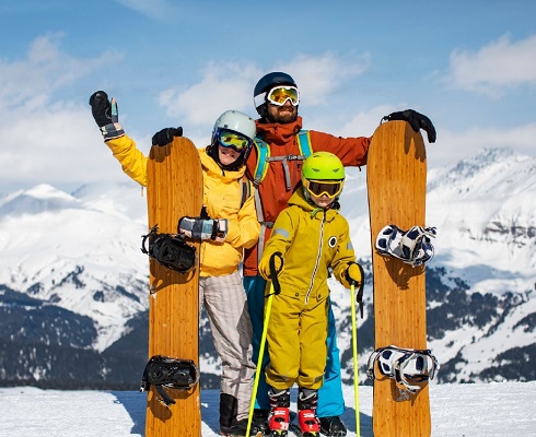 Snowboard Package for 2 Adults and 1 Junior