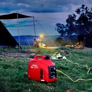 Honda Generator at a Campsite