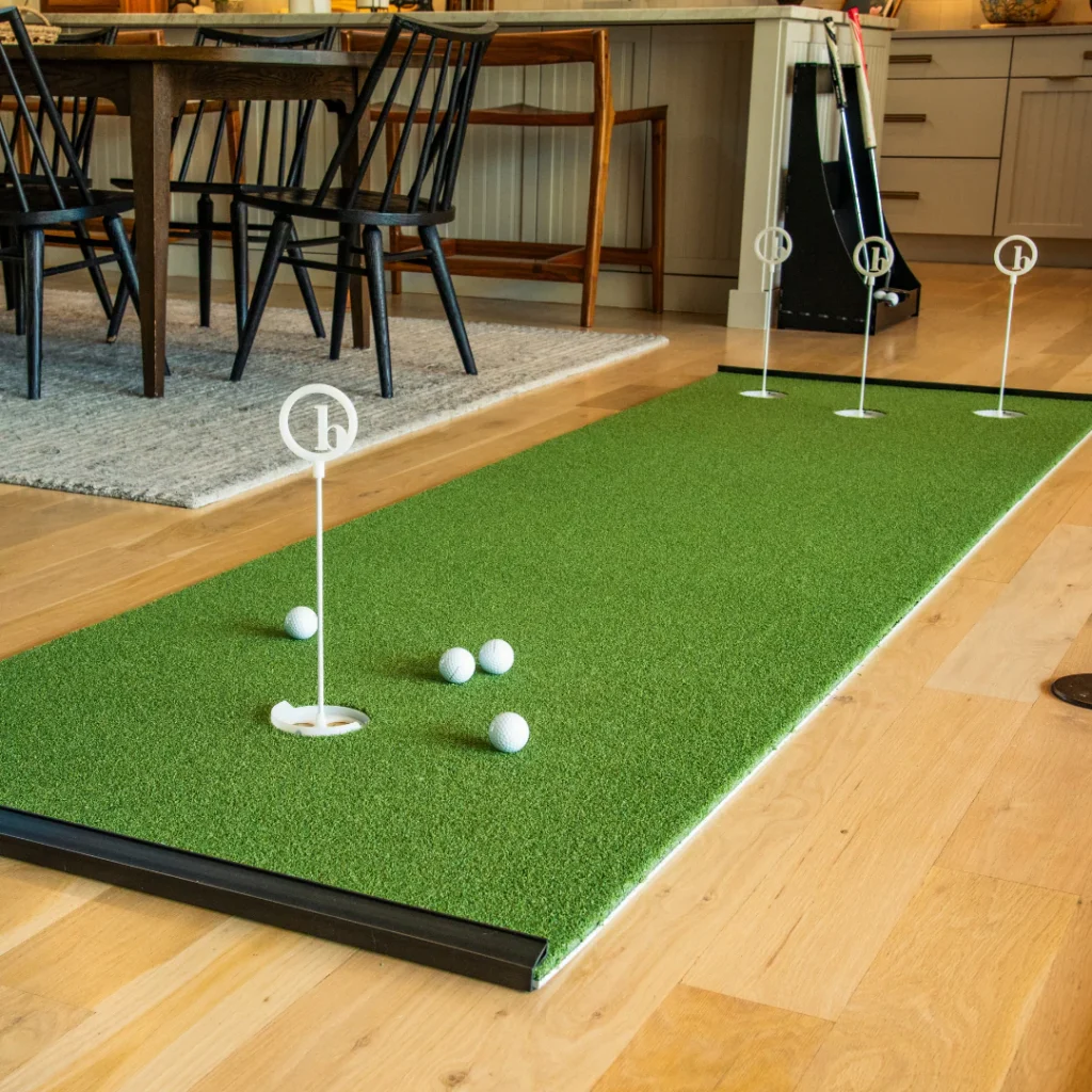 Putting green rental for backyard parties.