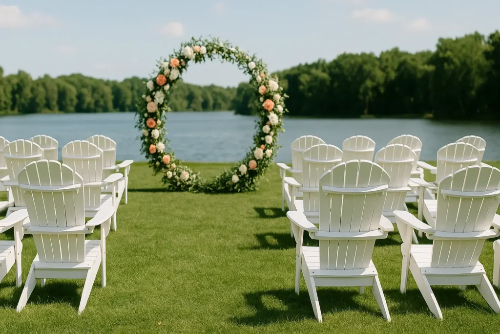 Chair Rentals for weidding - North Sport Rentals Adirondack chair rentals in multiple colors for events and wedding
