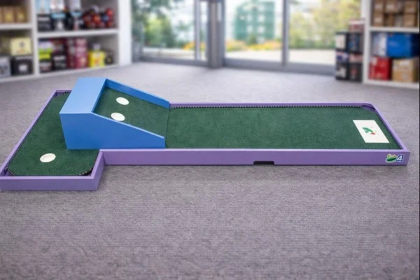 Mini golf hole 4 rental with LED lighting for family friendly events and parties