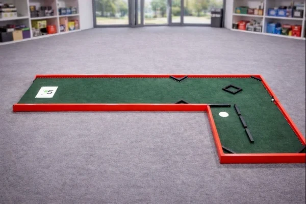 Mini golf hole 5 rental with LED lighting for competitive play at events