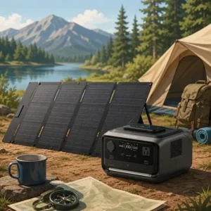 Portable Battery Generator & Solar Panel Rentals - North Sport Rentals Portable battery generator and solar panel rental for camping and outdoor adventures.
