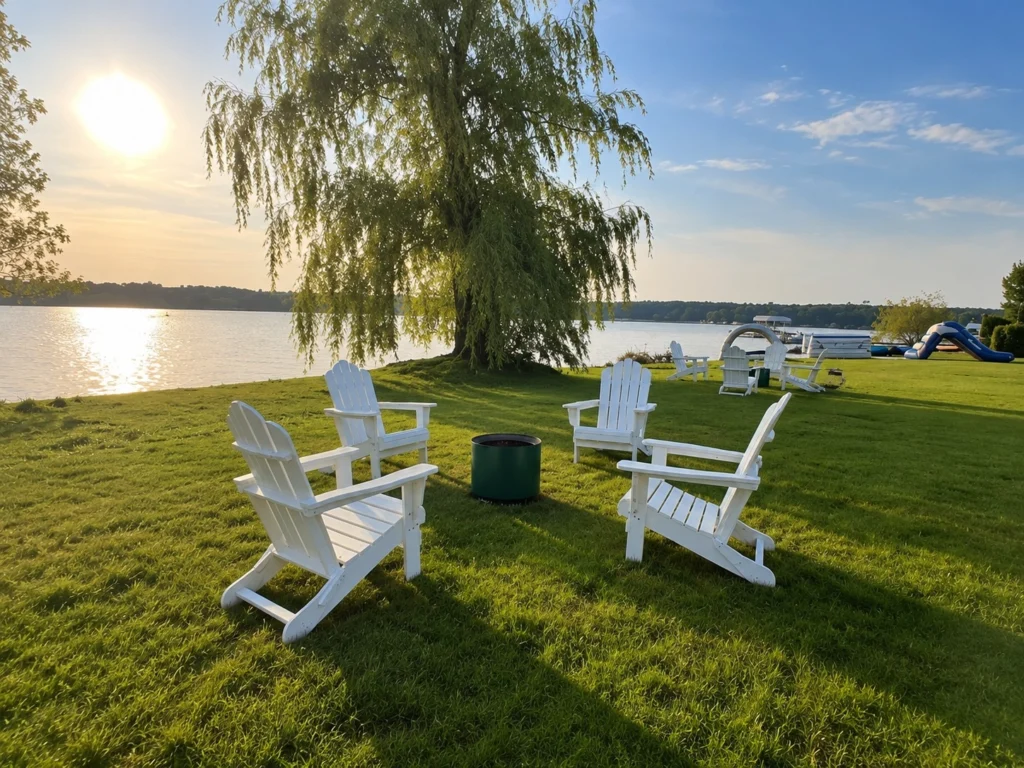 White Adirondack Chairs for Rent in Minnesota