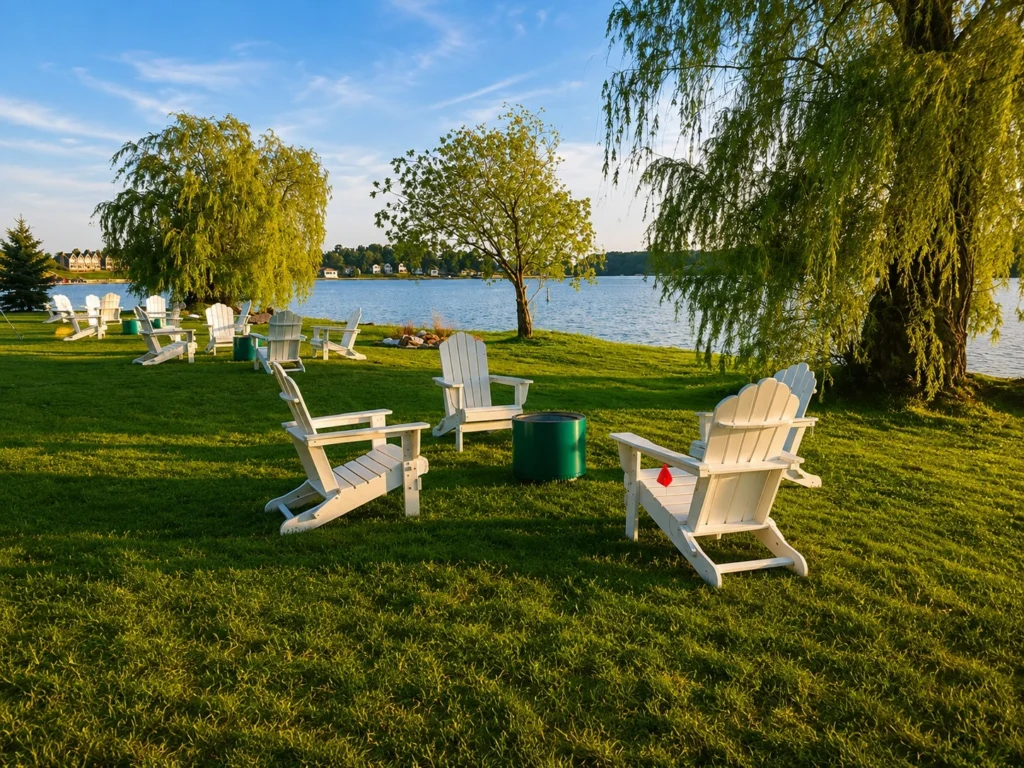 White Adirondack Lounge Chair Rentals for Corporate Events and Parties