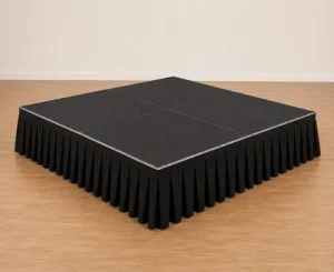 8 x 8 Portable Stage Rental for Corporate Events in Minneapolis - North Sport Rentals 8 x 8 portable stage rental with professional setup for events in Minneapolis and Saint Paul